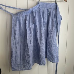 100% cotton Midi Wrap Skirt with Pockets.